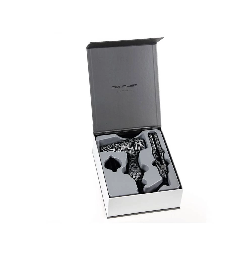 CORIOLISS KIT PLANCHA C-TRIP Y SECADOR FLOW SILVER ZEBRA - Imagen 4