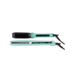 CORIOLISS KIT PLANCHA DE PELO C3 + CEPILLO ELÉCTRICO HOT BRUSH MINT GREEN COLLECTION