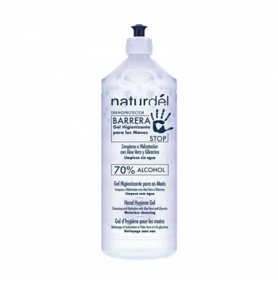 GEL HIGIENIZANTE HIDROALCOHÓLICO NATURDEL 950 Ml