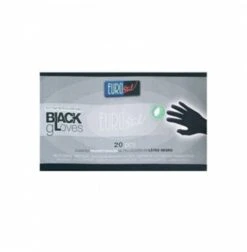 GUANTES LÁTEX NEGRO MEDIANO 20UNI