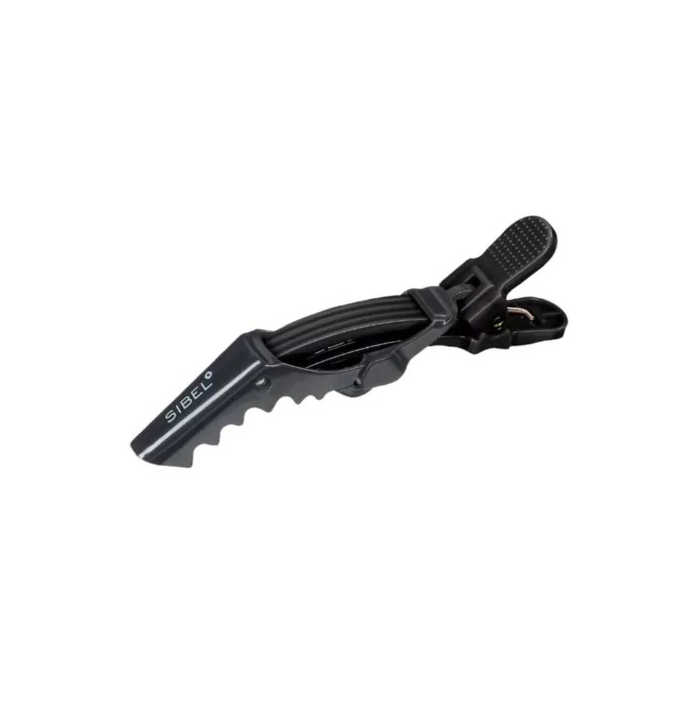 PACK SIBEL DE 6 PINZAS PROFESIONALES GATOR CLIPS NEGRAS 11CM - Imagen 2